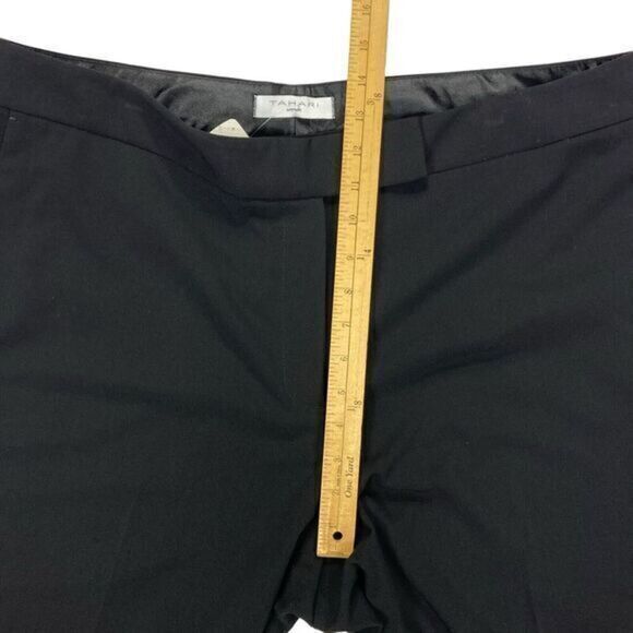 Tahari Pants Women 16 Black High Waisted Straight Leg Officecore Dress Pants NWT - Picture 10 of 14